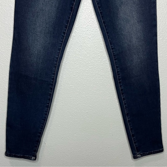 True Religion Jennie Curvy Midrise Super Skinny Women 30 Blue Red Stitch NWT - Picture 3 of 9